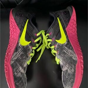 Nike Custom Metcon Women's Black and Neon Green Athletic Shoes